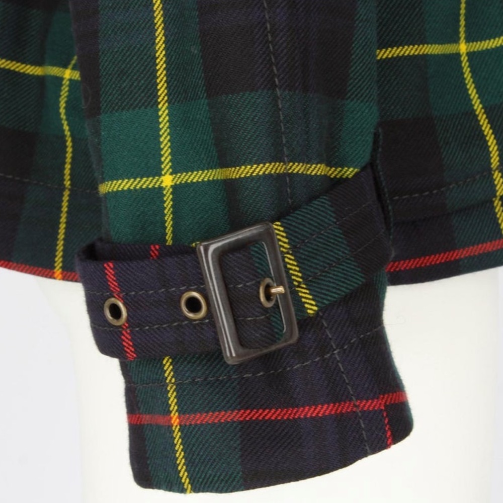 Dsquared2 Wool Tartan Short Trench Coat - Picture 9 of 16